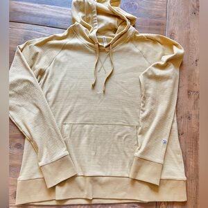 Kuhl mustard color waffle hoodie